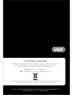 Предварительный просмотр 16 страницы Vax Mach3 U90-M3 series Instruction Manual