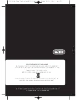 Vax Oasis V-130 Instruction Manual preview