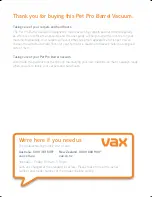 Предварительный просмотр 4 страницы Vax pet pro VX39 Let'S Get Started