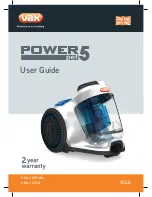 Preview for 1 page of Vax Power 5 Pet VX28 User Manual