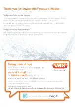 Preview for 3 page of Vax PowerWash 1700W User Manual