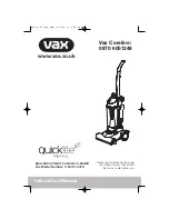 Vax Quicklite FoldAway V-047 Instruction Manual предпросмотр