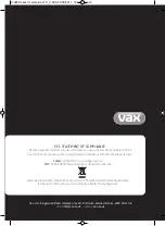 Preview for 12 page of Vax Rapide Classic V-025 Series Instruction Manual