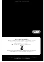 Preview for 12 page of Vax Rapide Spring Fresh V-021T Instruction Manual