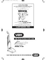 Предварительный просмотр 1 страницы Vax Rapide V-025 Instructions For Use Manual