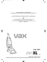 Предварительный просмотр 1 страницы Vax Rapide XL Easy Manual