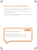 Предварительный просмотр 4 страницы Vax SLIMVAC Pro User Manual