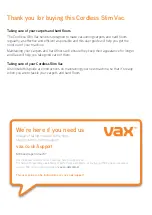 Preview for 4 page of Vax SlimVac TBTTV1D1 Manual