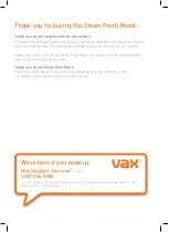 Предварительный просмотр 4 страницы Vax SteamFresh REACH Manual