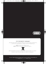 Предварительный просмотр 12 страницы Vax SWIFT V-106AA Instruction Manual