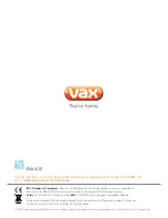 Предварительный просмотр 11 страницы Vax U85-ACLG-B Air User Manual