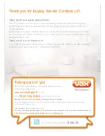 Предварительный просмотр 4 страницы Vax U85-ACLG-BA User Manual