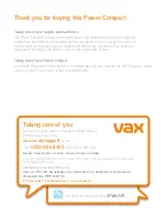 Preview for 4 page of Vax U85 Getting Started Manual