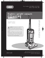 Preview for 1 page of Vax U90-P1 Series Instruction Manual