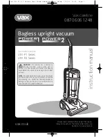 Vax U91-P1 SERIES Instruction Manual предпросмотр