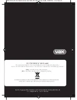 Предварительный просмотр 12 страницы Vax U91-P2 Series Instruction Manual