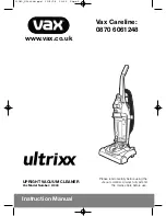 Предварительный просмотр 1 страницы Vax ultrixx V-040 Instruction Manual