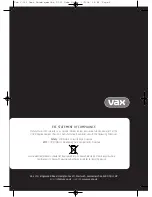 Предварительный просмотр 8 страницы Vax V-033 SERIES Instruction Manual