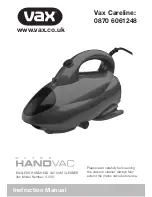 Preview for 1 page of Vax V-039 Series Instruction Manual