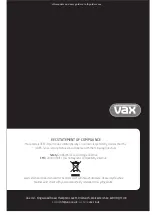 Предварительный просмотр 8 страницы Vax V-085 Series Instruction Manual