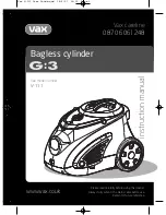 Vax V-111 Instruction Manual предпросмотр