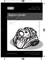 Vax V-118 Instruction Manual предпросмотр