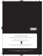 Предварительный просмотр 12 страницы Vax V-135 SERIES Instruction Manual