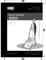 Предварительный просмотр 1 страницы Vax VCW-01 Instruction Manual