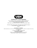 Предварительный просмотр 14 страницы Vax VO-3000 Easy Manual