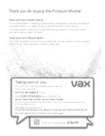 Предварительный просмотр 4 страницы Vax VPW2BC User Manual