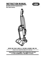 Vax vrs101 Instruction Manual предпросмотр