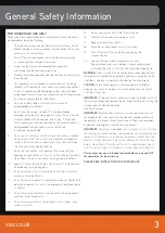 Preview for 3 page of Vax VRS24B User Manual