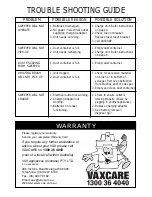 Предварительный просмотр 8 страницы Vax VS102 Instructions For Use Manual