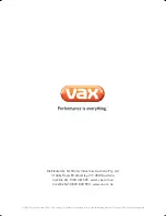 Preview for 16 page of Vax VX23 Series User Manual