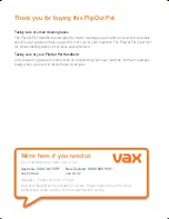 Предварительный просмотр 4 страницы Vax VX48 User Manual