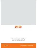 Предварительный просмотр 16 страницы Vax VX6 User Manual