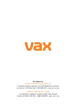 Предварительный просмотр 16 страницы Vax VX75 Quick Start Manual