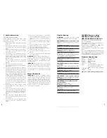 Предварительный просмотр 2 страницы Vax VZ-701 Instruction Manual