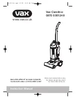 Vax X-003 Instruction Manual предпросмотр