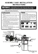 Vaxcel Mission T0437 Assembly And Installation Instructions preview