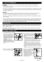 Предварительный просмотр 2 страницы Vaxcel Proline T0429 Assembly And Installation Instructions