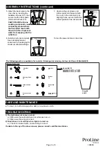 Предварительный просмотр 3 страницы Vaxcel Proline T0429 Assembly And Installation Instructions