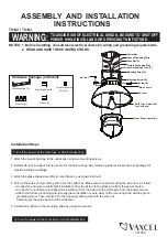 Vaxcel T0142 Assembly And Installation Instructions предпросмотр