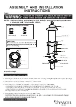 Preview for 1 page of Vaxcel T0165 Assembly And Installation Instructions