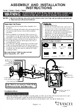 Vaxcel T0181 Assembly And Installation Instructions preview