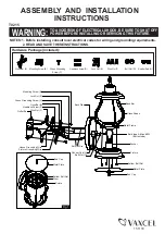 Preview for 1 page of Vaxcel T0215 Assembly And Installation Instructions