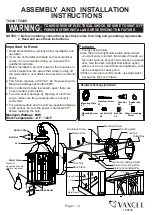 Preview for 1 page of Vaxcel T0244 Assembly And Installation Instructions