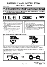 Preview for 1 page of Vaxcel T0270 Assembly And Installation Instructions