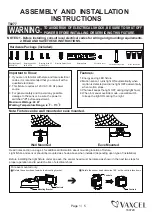 Vaxcel T0277 Assembly And Installation Instructions preview