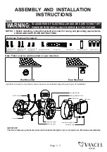 Preview for 1 page of Vaxcel T0278 Assembly And Installation Instructions